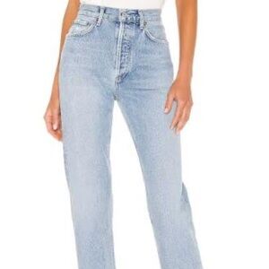 Agolde Light Blue Straight Leg Jeans